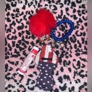 Red, White, & Blue Keychain Set - Discounted Shipping